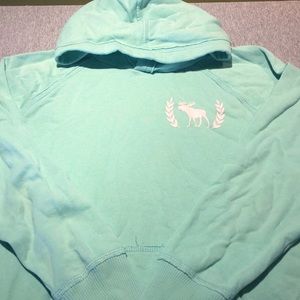 Abercrombie Kids size 9-10 icy green hoodie